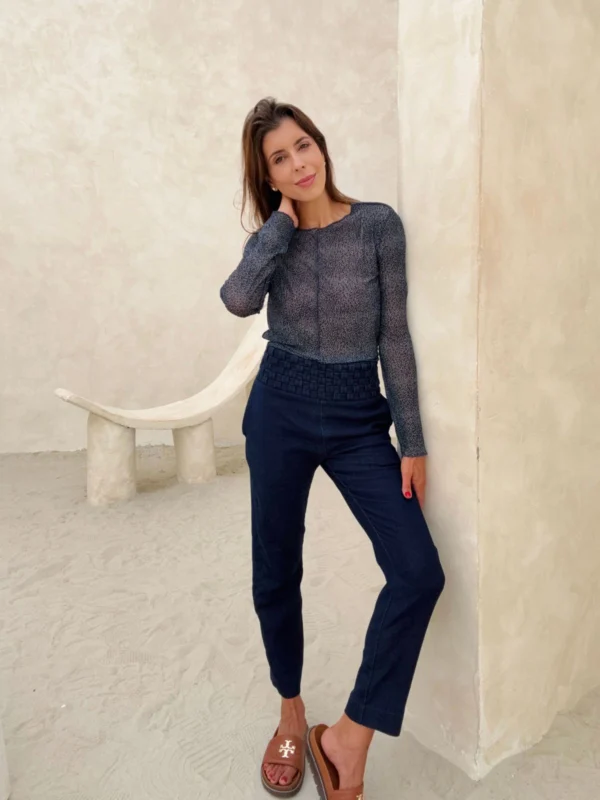 Calça Macrame Jeans - Imagem 1