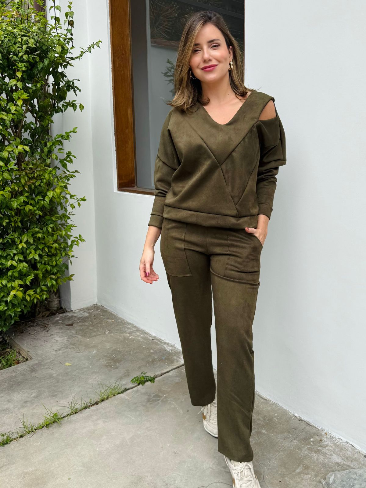 Blusa Suede Verde