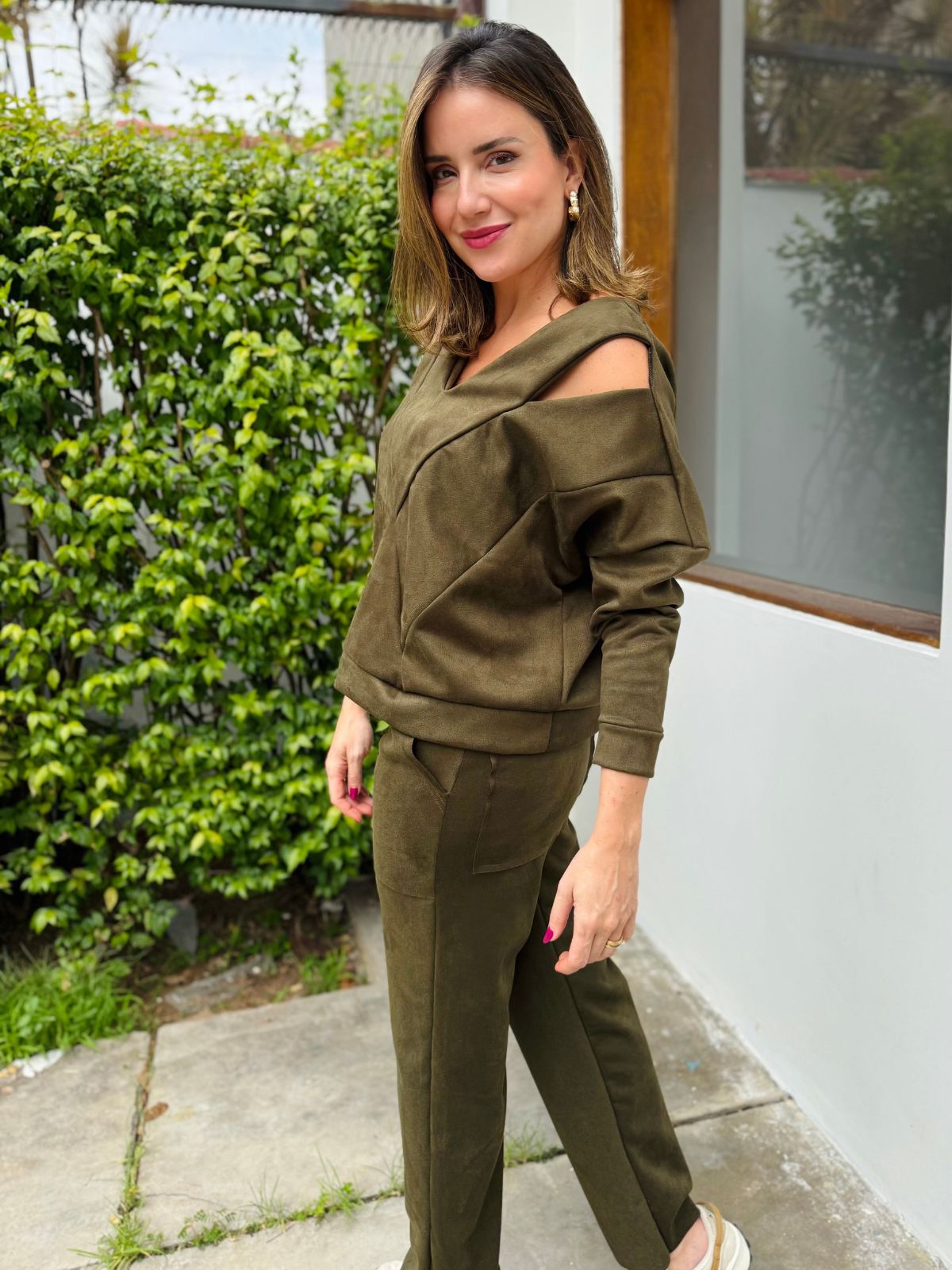 Blusa Suede Verde