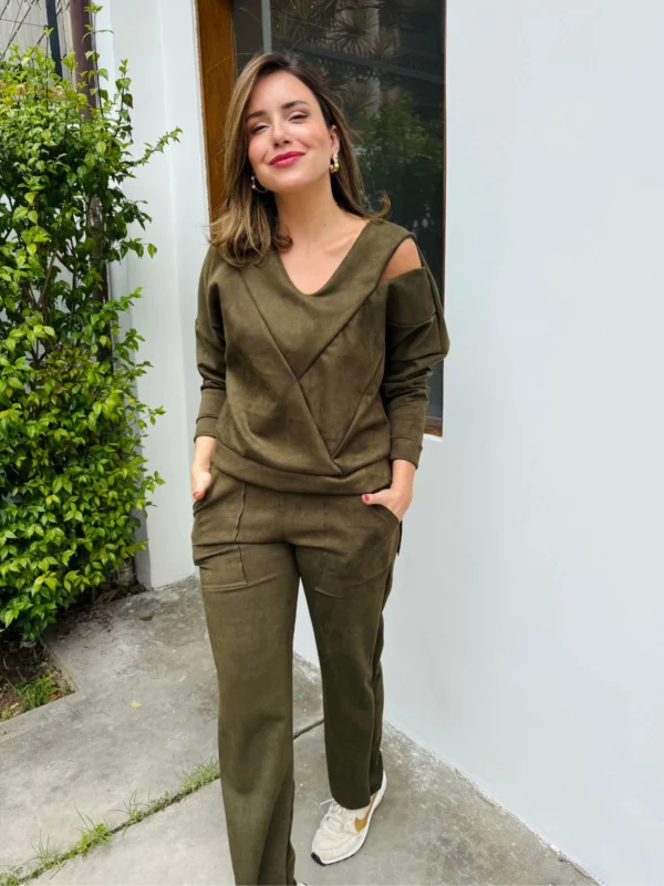 Blusa Suede Verde - Imagem 2