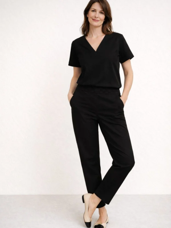 Blusa Linho Preta - Imagem 2