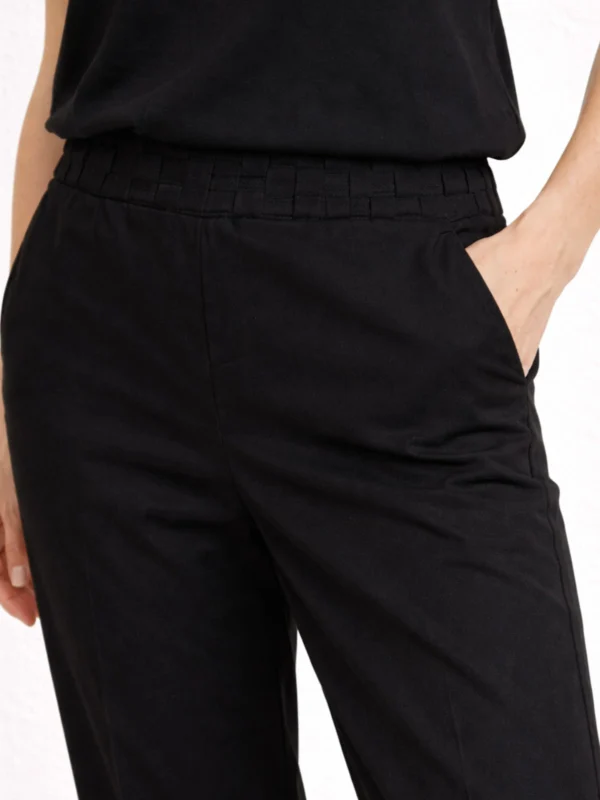 Calça Macrame Linho Preta - Imagem 3