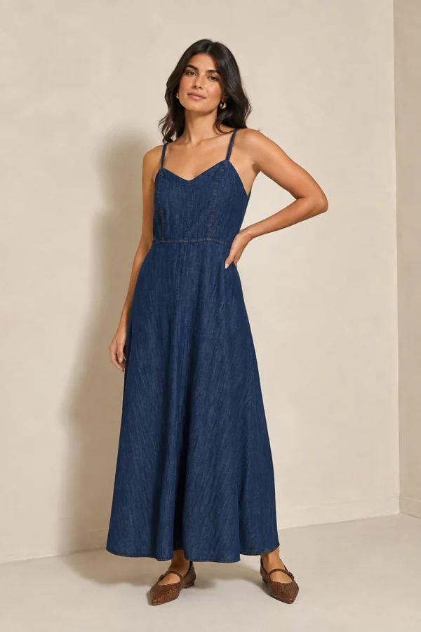 Vestido Jeans - Imagem 1