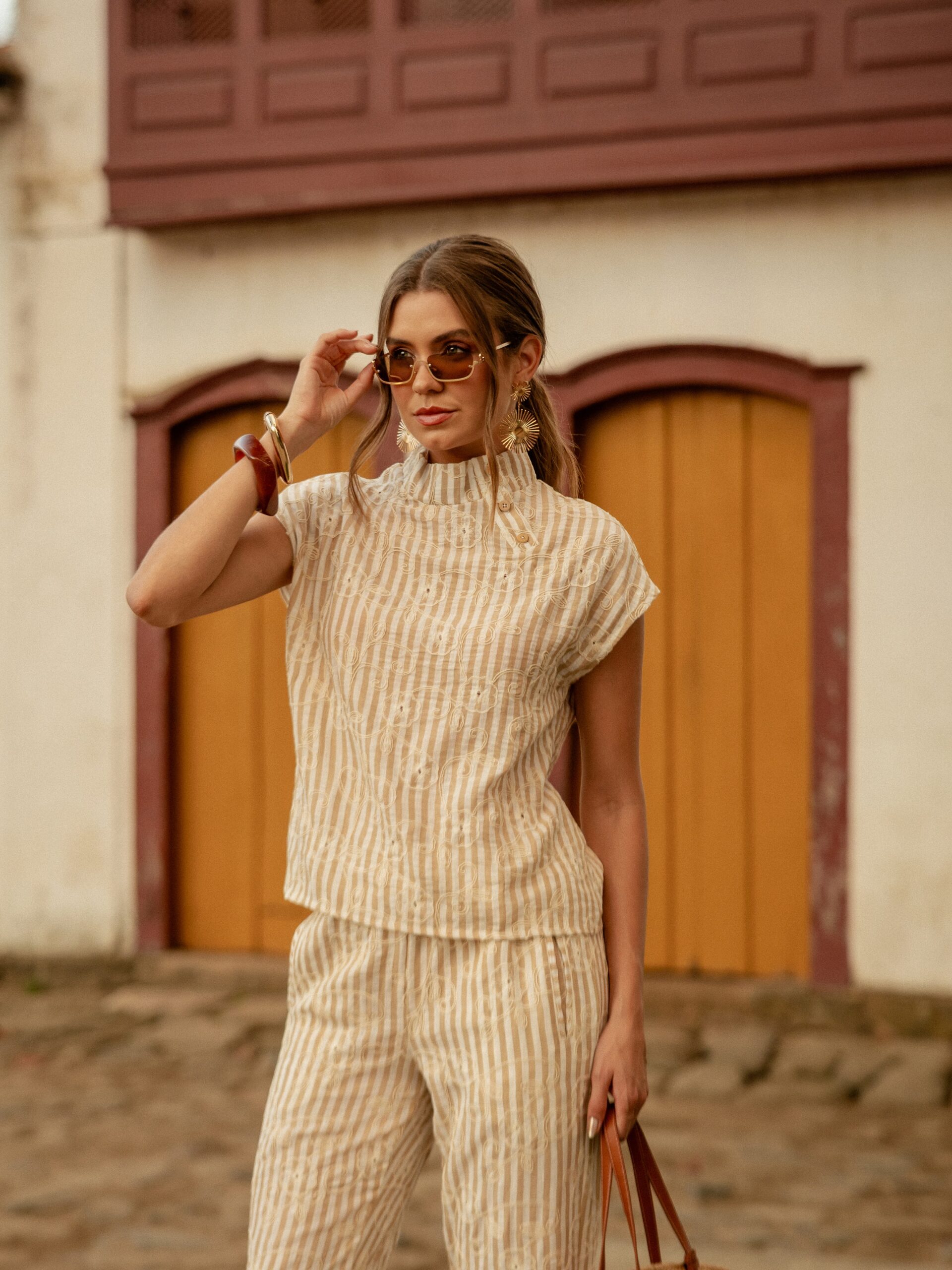 Blusa Saint-Tropez Khaki