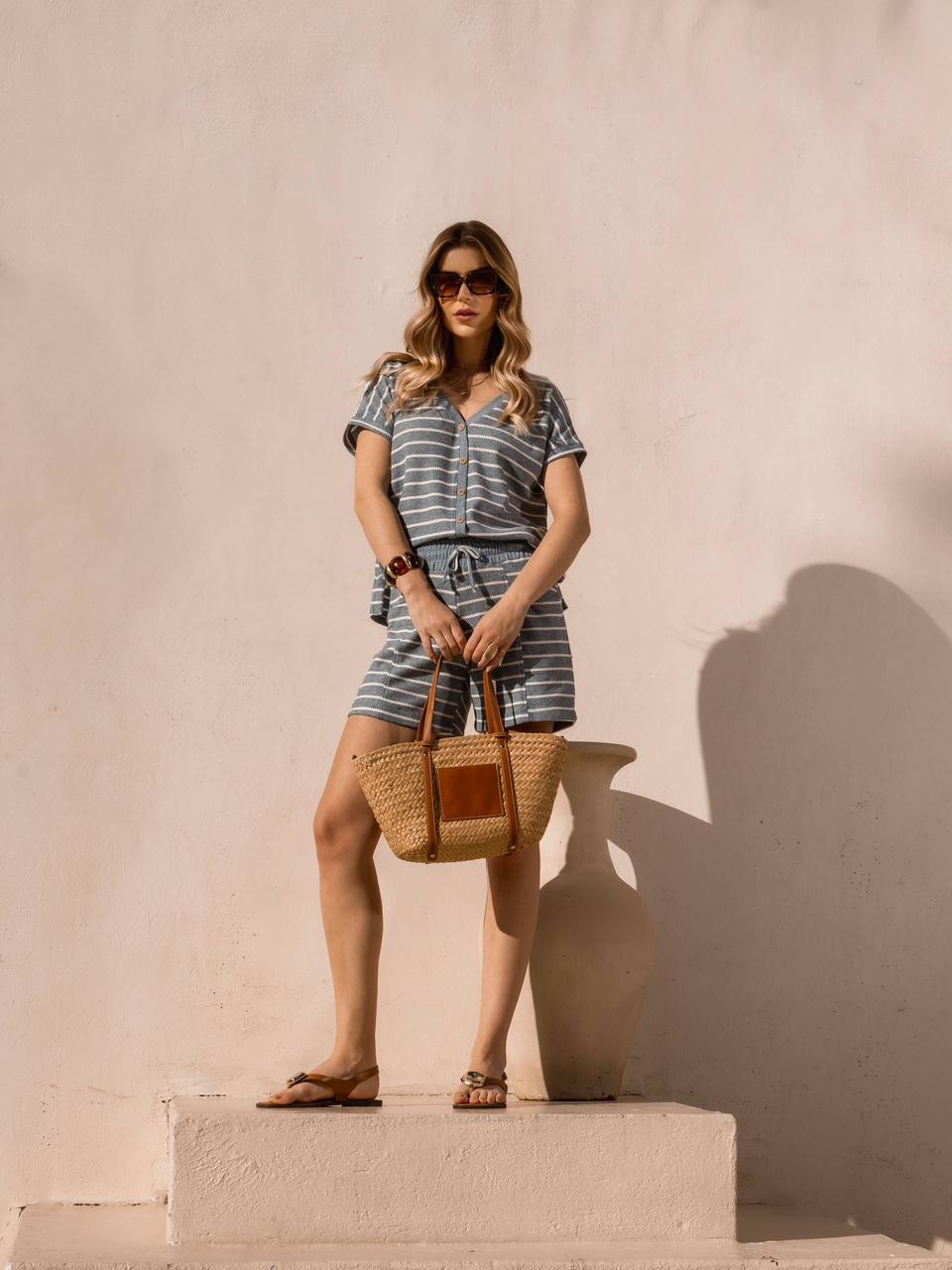 Short Antibes Azul