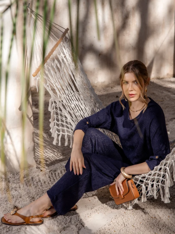 Calça Tricot LouLou Azul - Imagem 5
