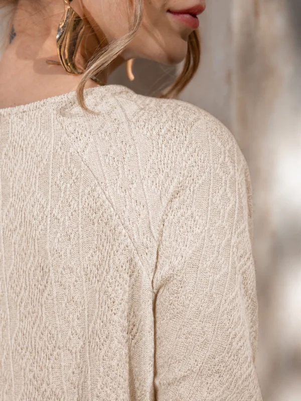 Blusa Tricot LouLou Areia - Imagem 3