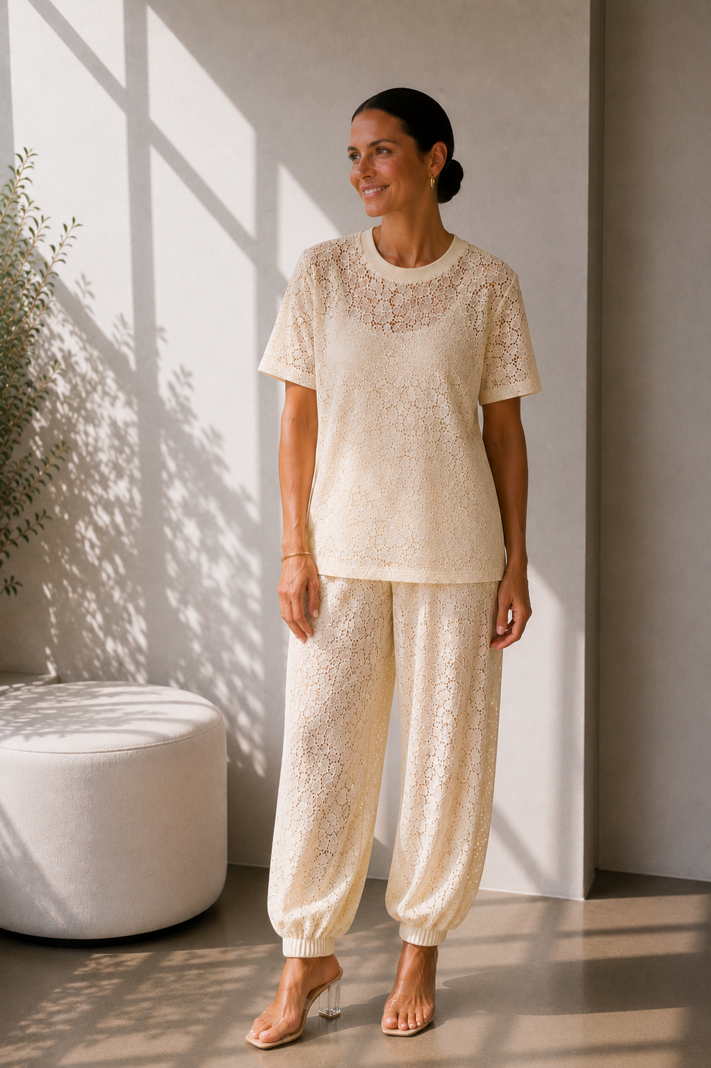 Conjunto Renda Champagne