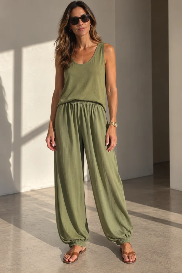Calça Seda Verde - Imagem 2
