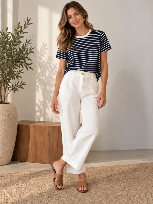 Calça Linho Classic Off White - Imagem 1