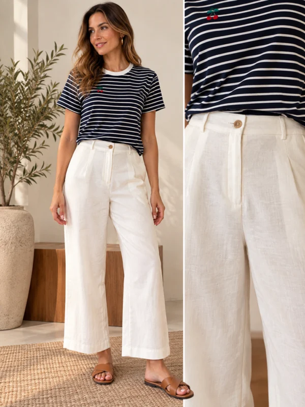 Calça Linho Classic Off White - Imagem 2