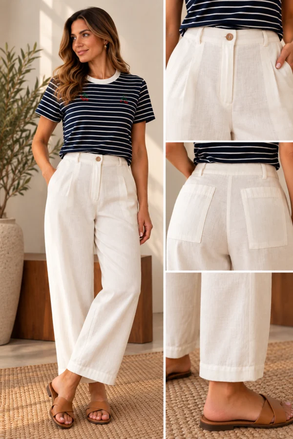 Calça Linho Classic Off White - Imagem 3