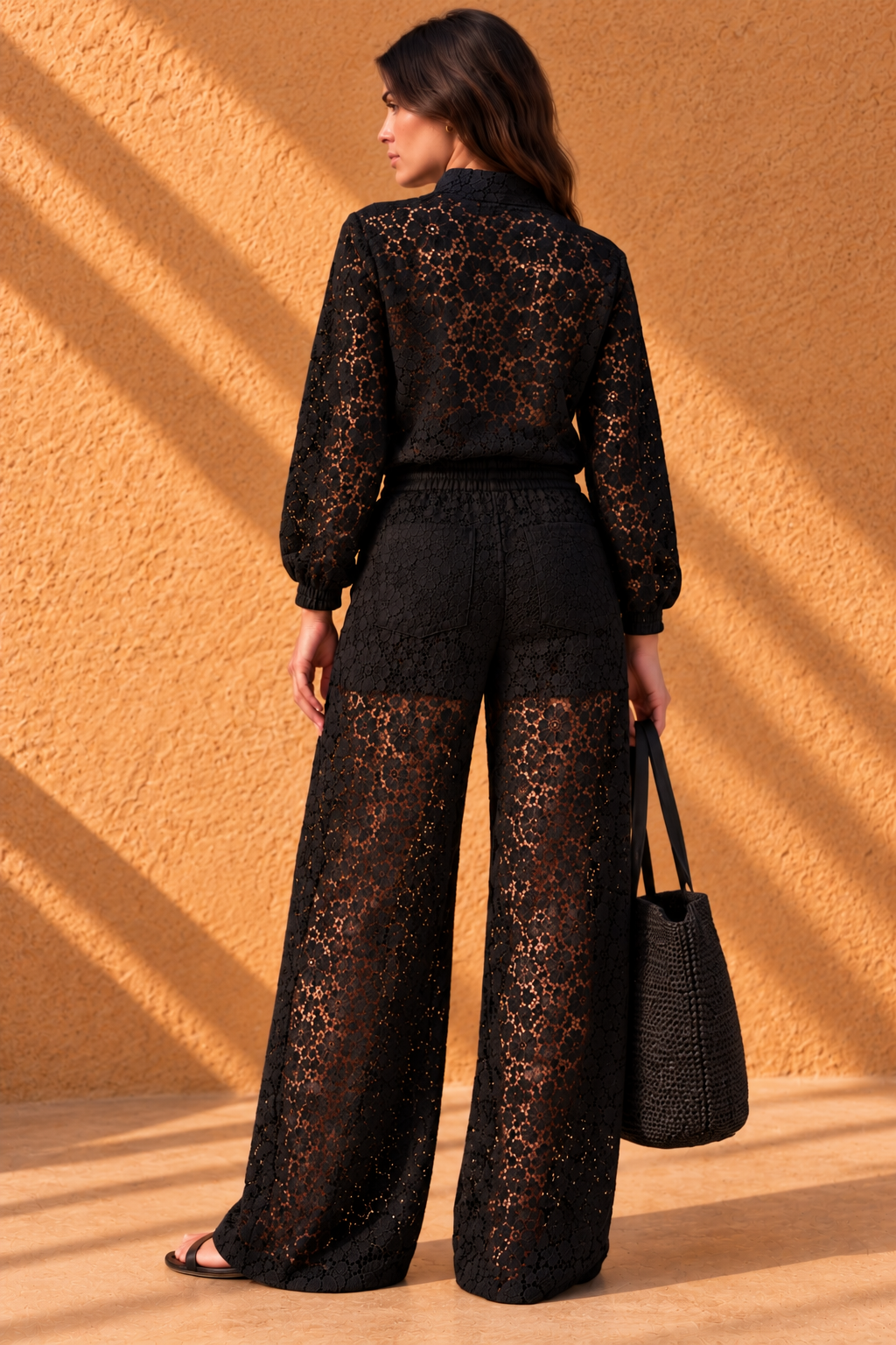 Calça Renda Preta