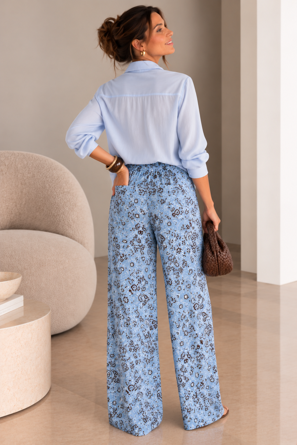 Calça Bandana Azul