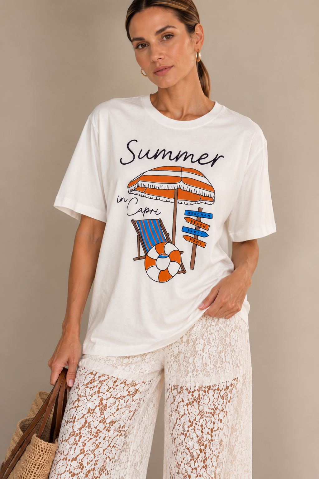 Camiseta Algodão Capri