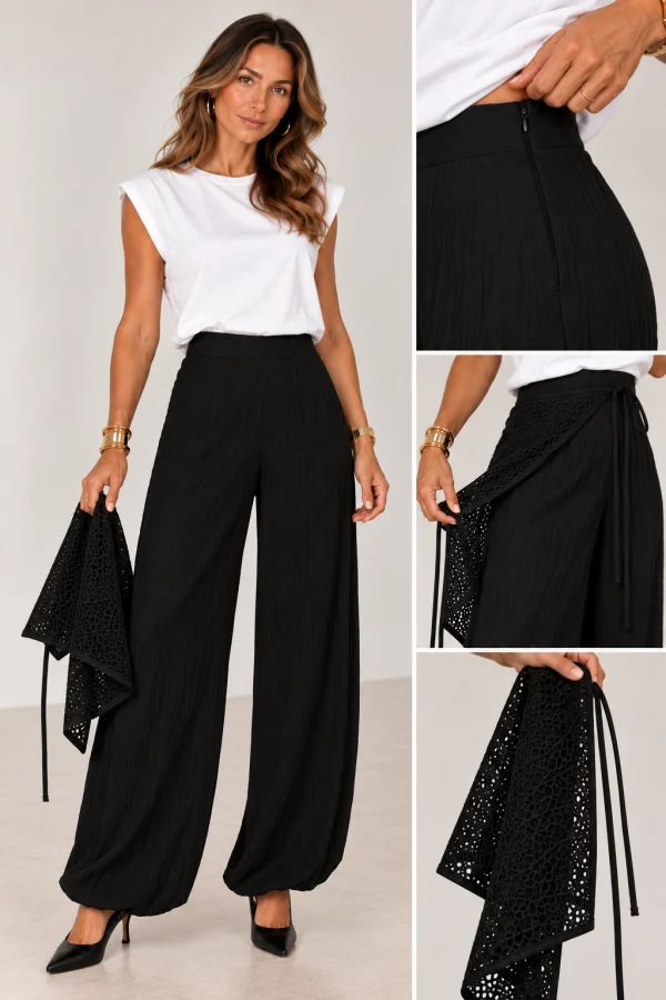 Calça Lenço Preta - Imagem 3